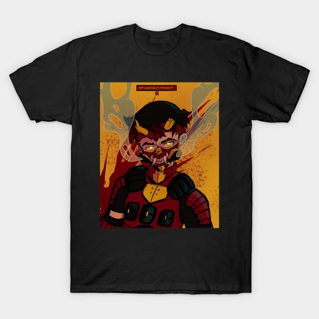 The Mad Dragon (Japanese inspired OC with background) T-Shirt by kodoshkosh@gmail.com